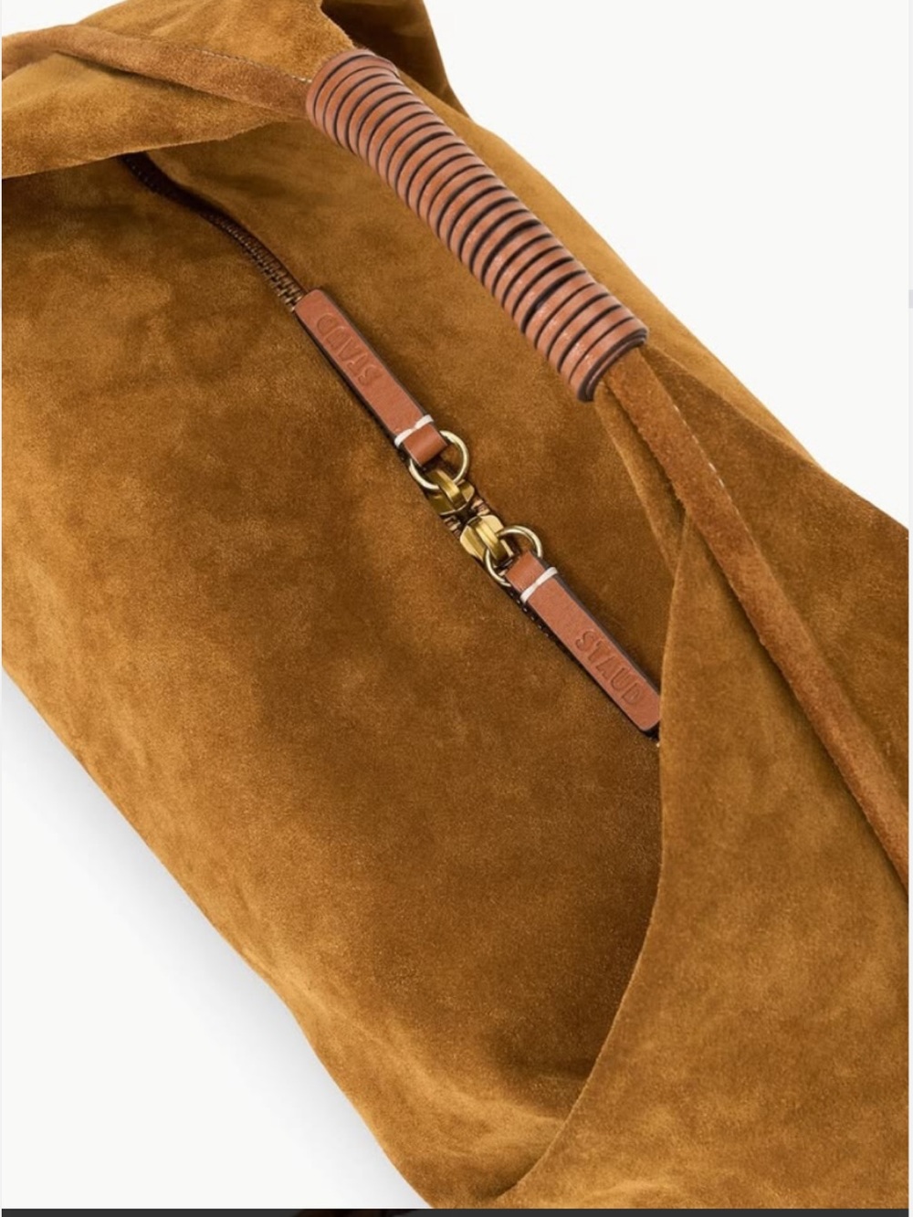 STAUD • tan suede mini Ronnie bag - Picture 2 of 13